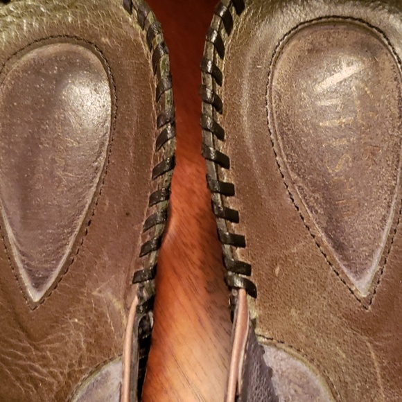 CLARKS Artisan Collection leather wedge, like new - Picture 2 of 8